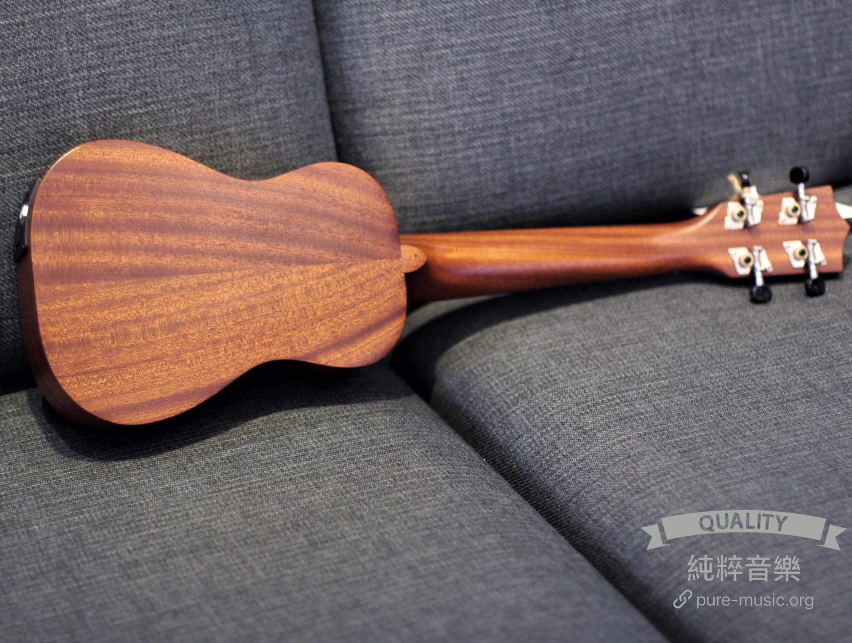 Rainie SCG-01-EQ 21吋烏克麗麗(可插電) 桃花心木 全單板 金魚雕刻:圖片 2